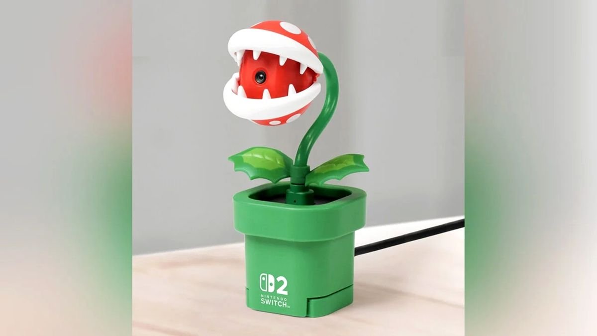 Nintendo Switch 2 terá câmera em formato da Planta Piranha do Super Mario! Veja o preço
