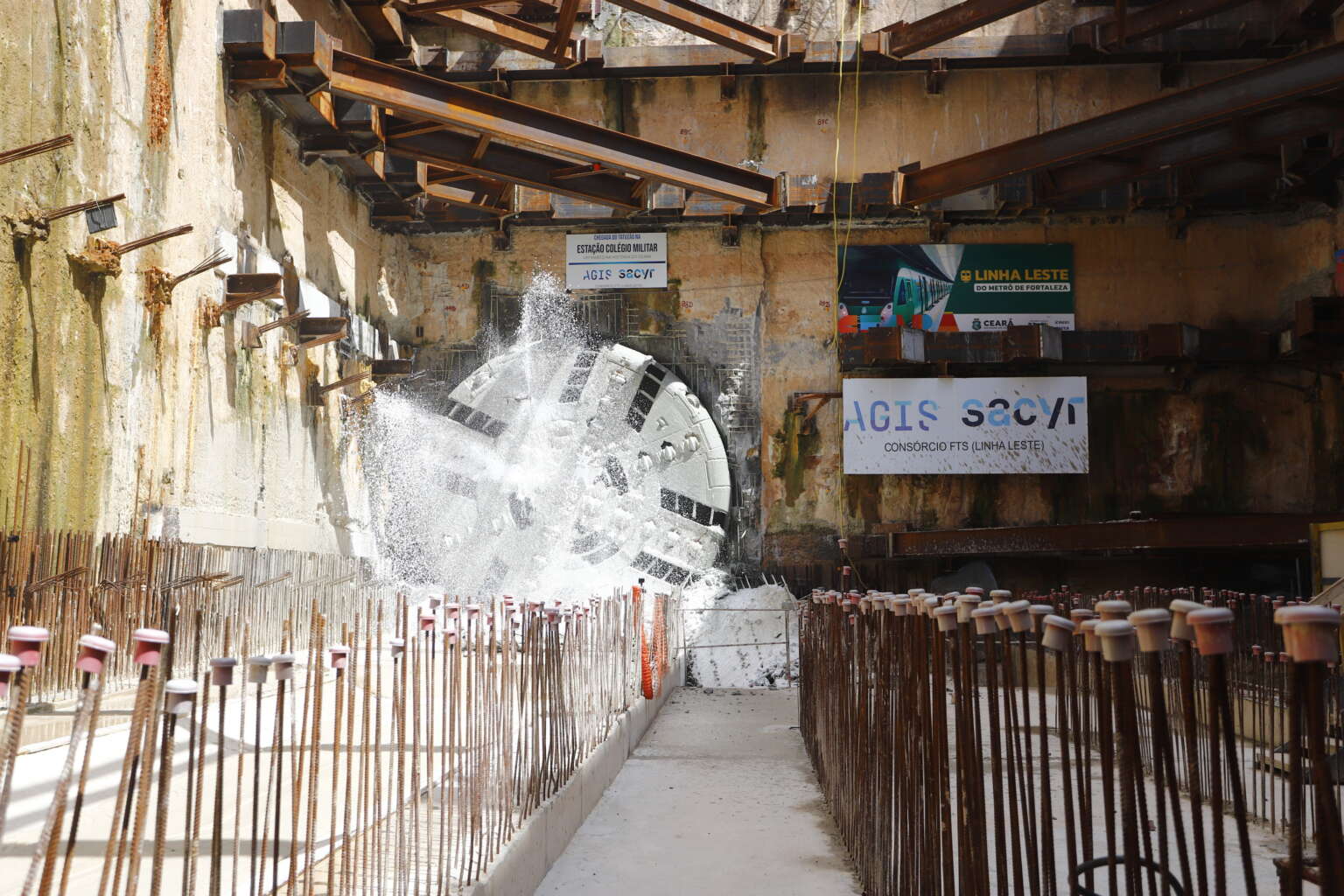 Linha Leste do Metrô de Fortaleza conclui 1° túnel