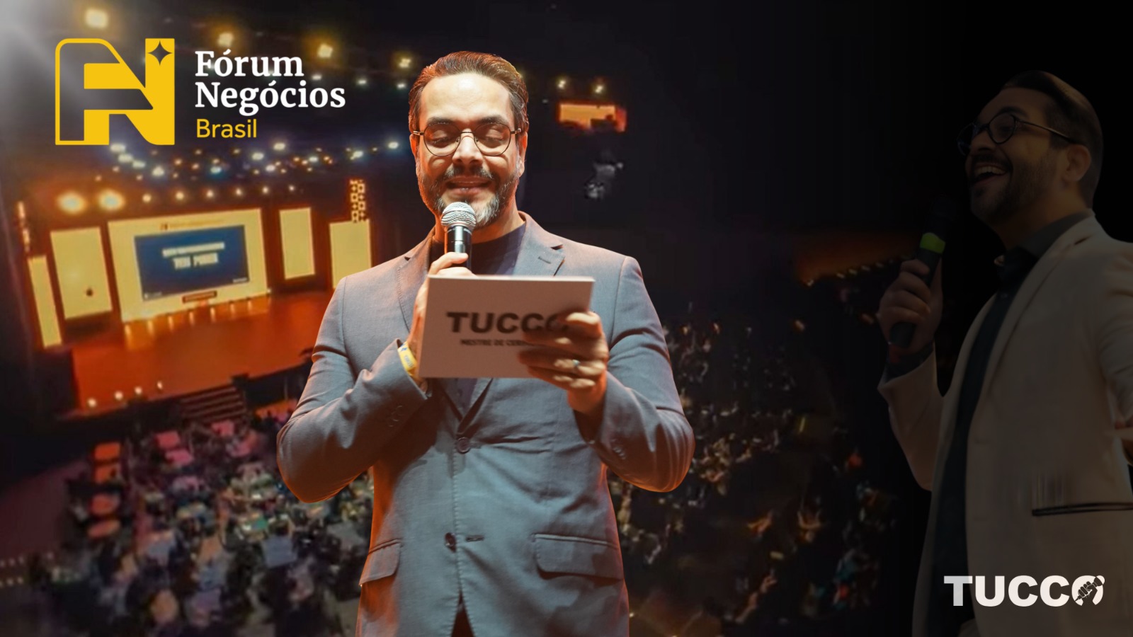Tucco comanda o palco do Fórum Negócios Brasil 2025, reunindo gigantes do empreendedorismo