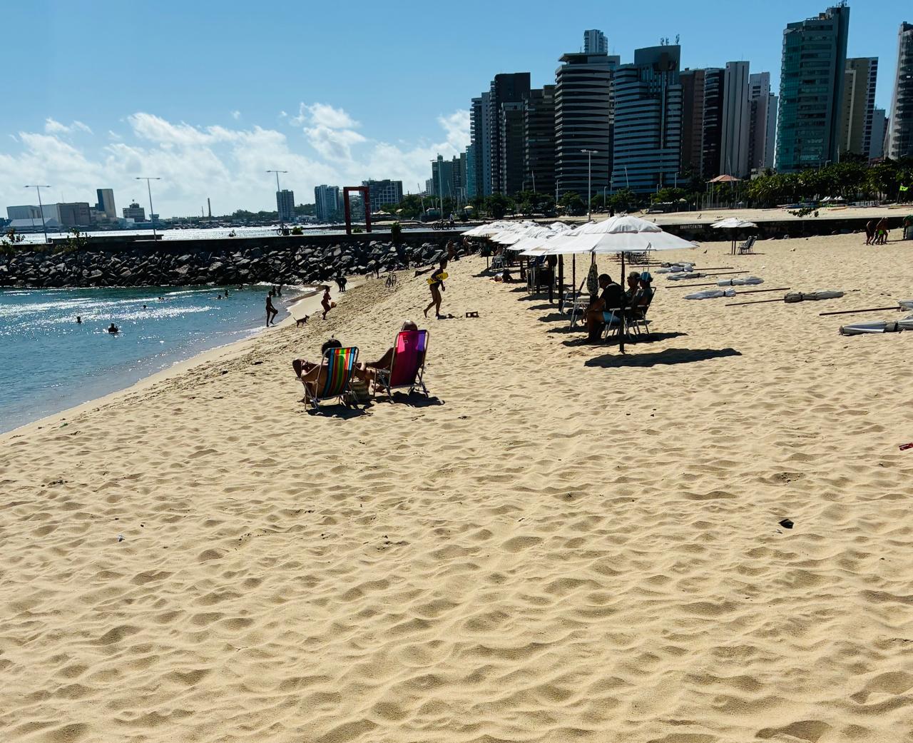 Fortaleza tem 22 trechos de praia próprios para banho neste fim de semana