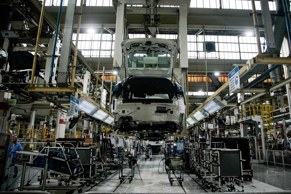 Fábrica da Volkswagen na Via Anchieta, em São Bernardo do Campo (SP) — Foto: Tuane Fernandes/Bloomberg