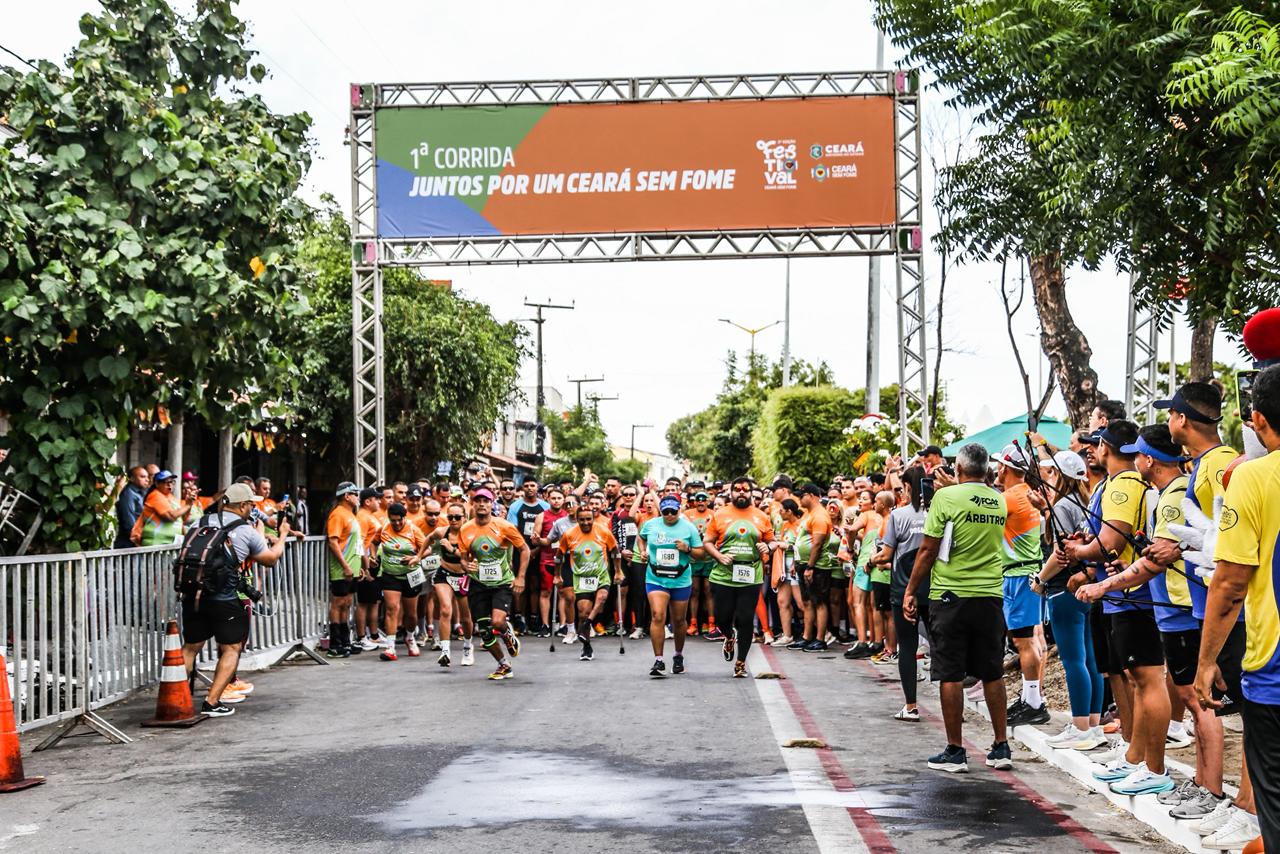 Primeira corrida Ceará Sem Fome reúne mais de seis mil pessoas