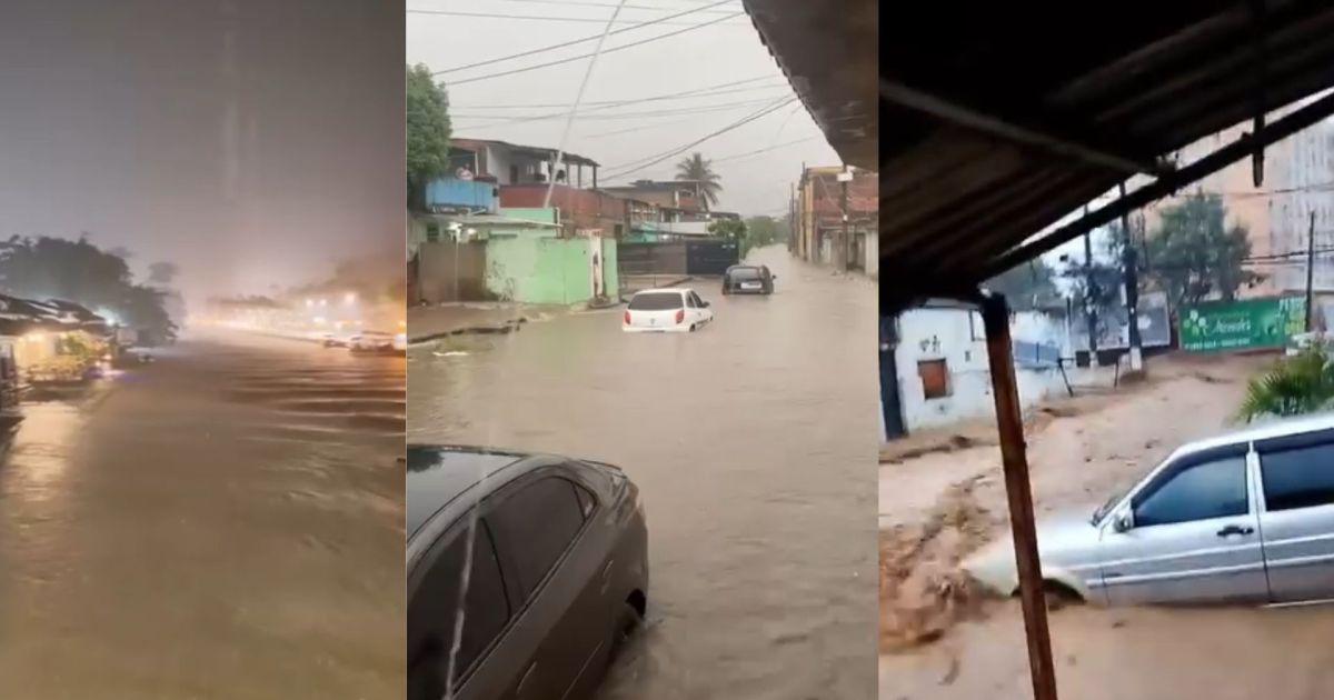 Temporal causa alagamentos em Nova Iguaçu e Paraty, no RJ; veja vídeos
