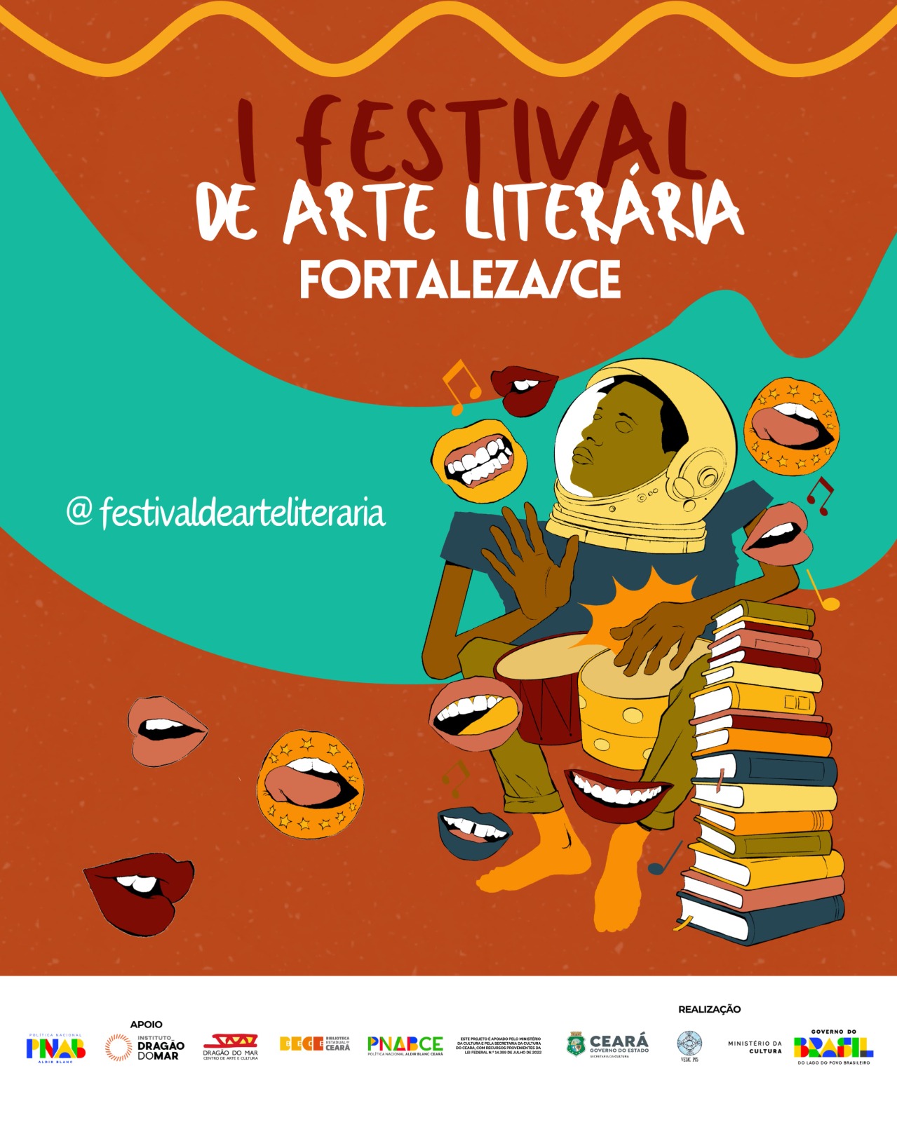 Com apoio da Secult, Festival de literatura ocupa Dragão do Mar e Bece em maio