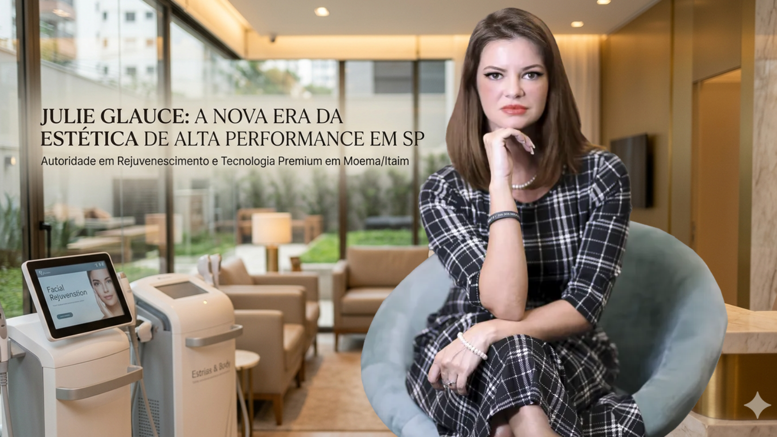 Julie Glauce: estética avançada, micropuntura e a construção de uma marca própria no setor da beleza