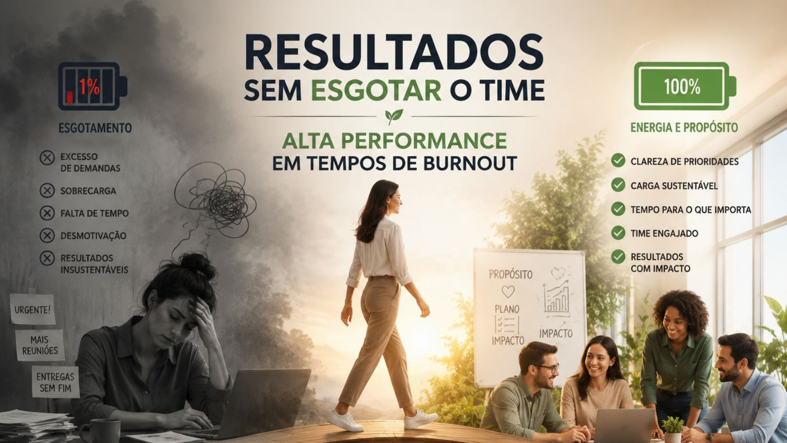 O dilema do líder: resultados sem esgotar o time