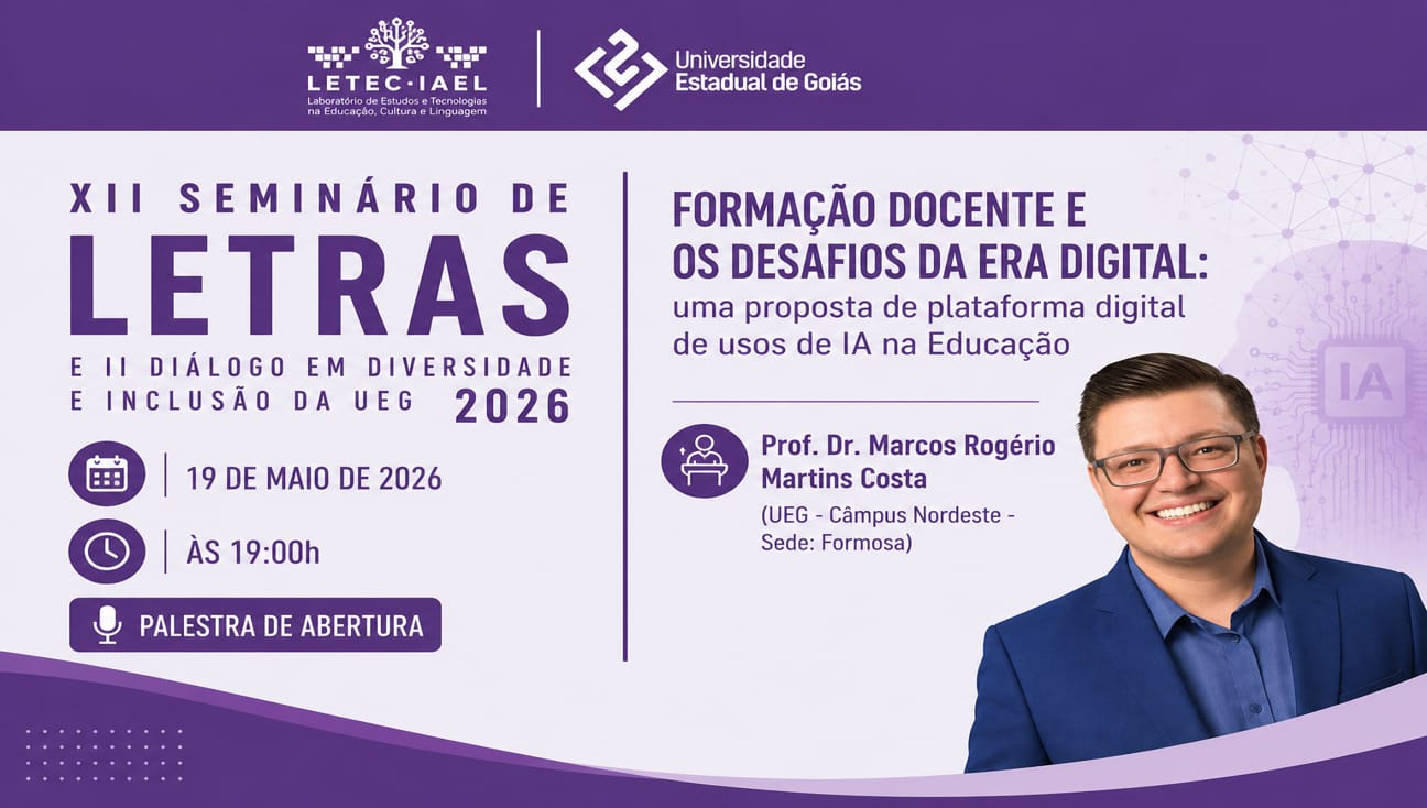 Professor da UEG debate Inteligência Artificial humanizada e os desafios da era digital em ações acadêmicas no interior de Goiás