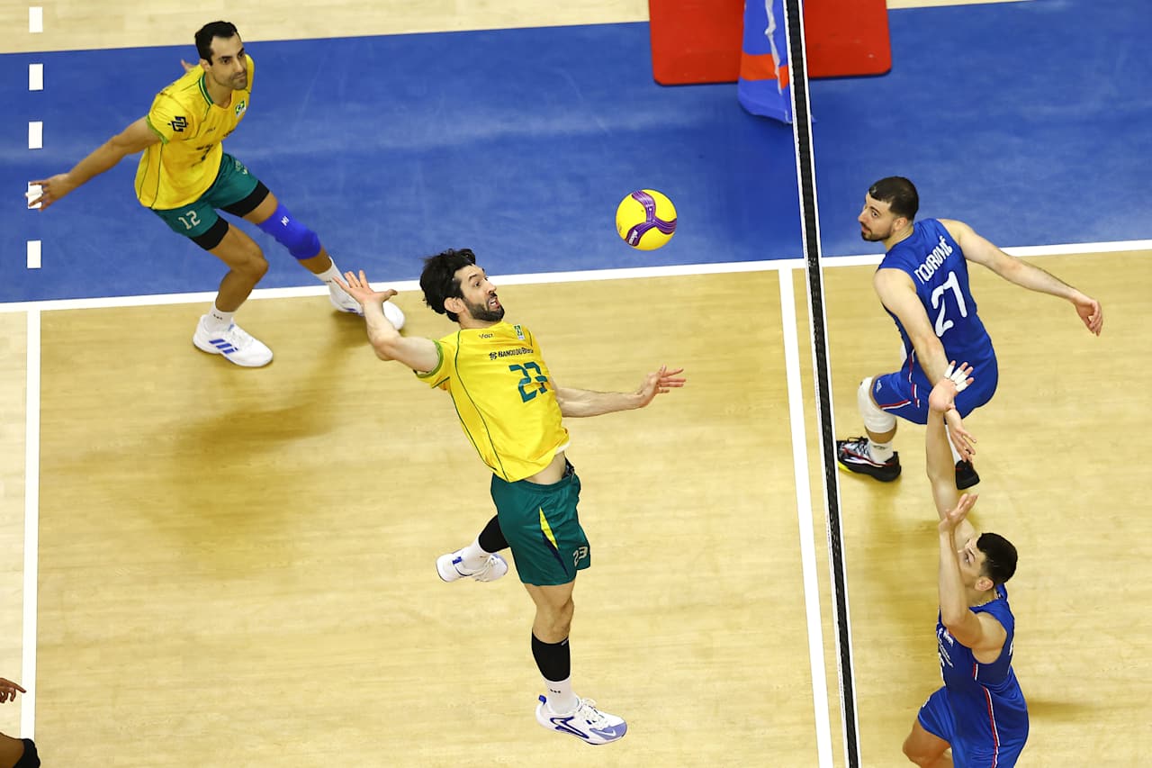 Brasil vence Sérvia e mantém invencibilidade na Liga das Nações masculina