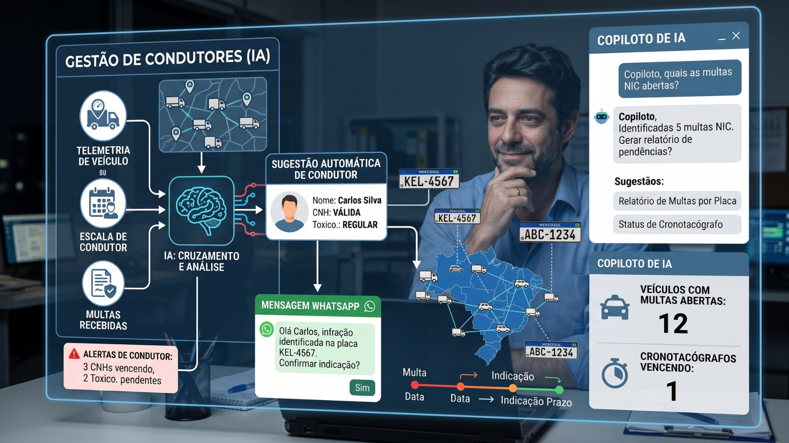 A Inteligência Artificial chegou à gestão de multas e já começa a mudar a rotina das frotas