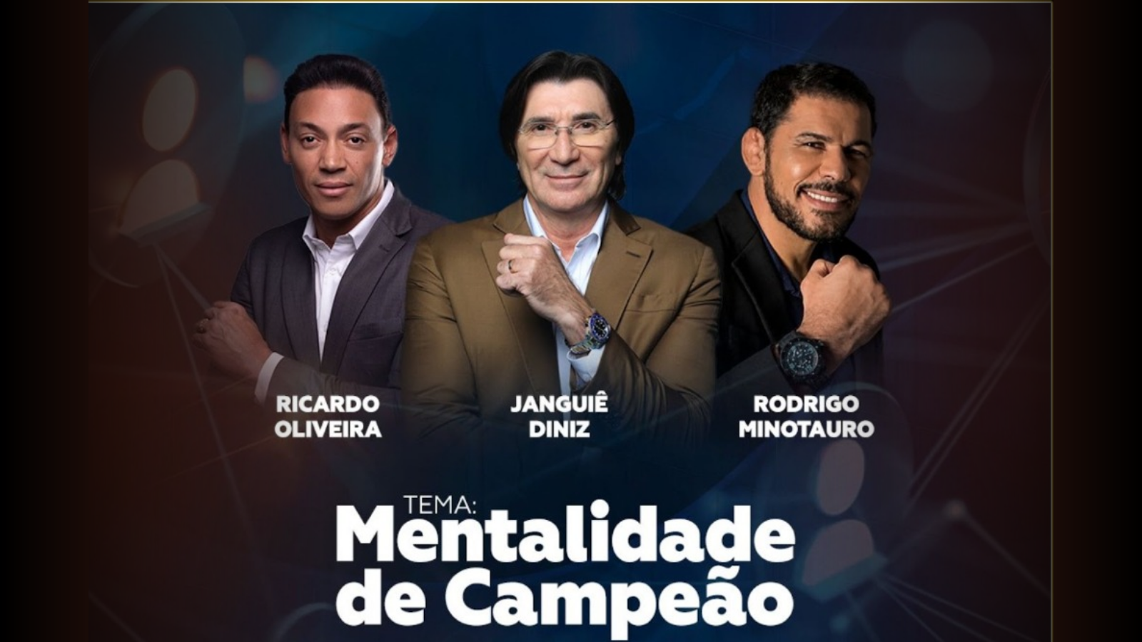 Janguiê Diniz, Ricardo Oliveira e Rodrigo Minotauro participam de jantar de negócios do Clube Êxito em São Paulo