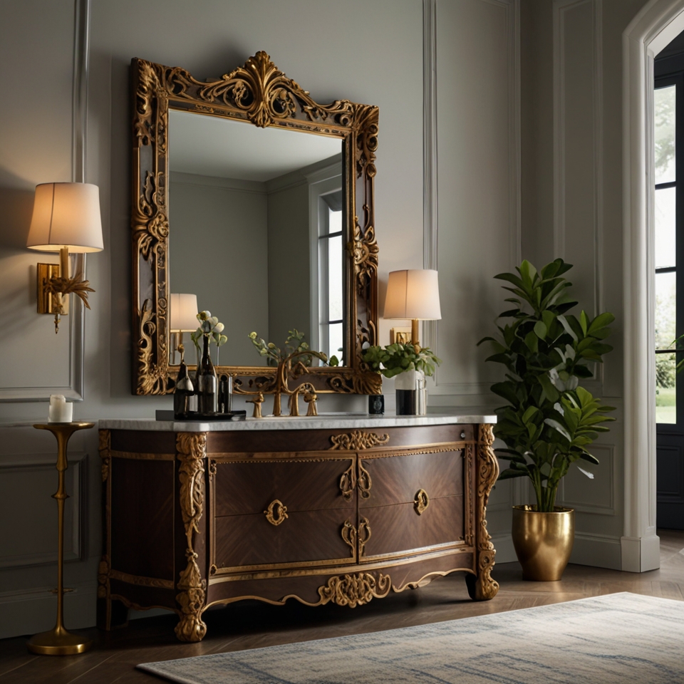 Por que os espelhos clássicos nunca saem de moda? O segredo das peças atemporais na decoração de luxo