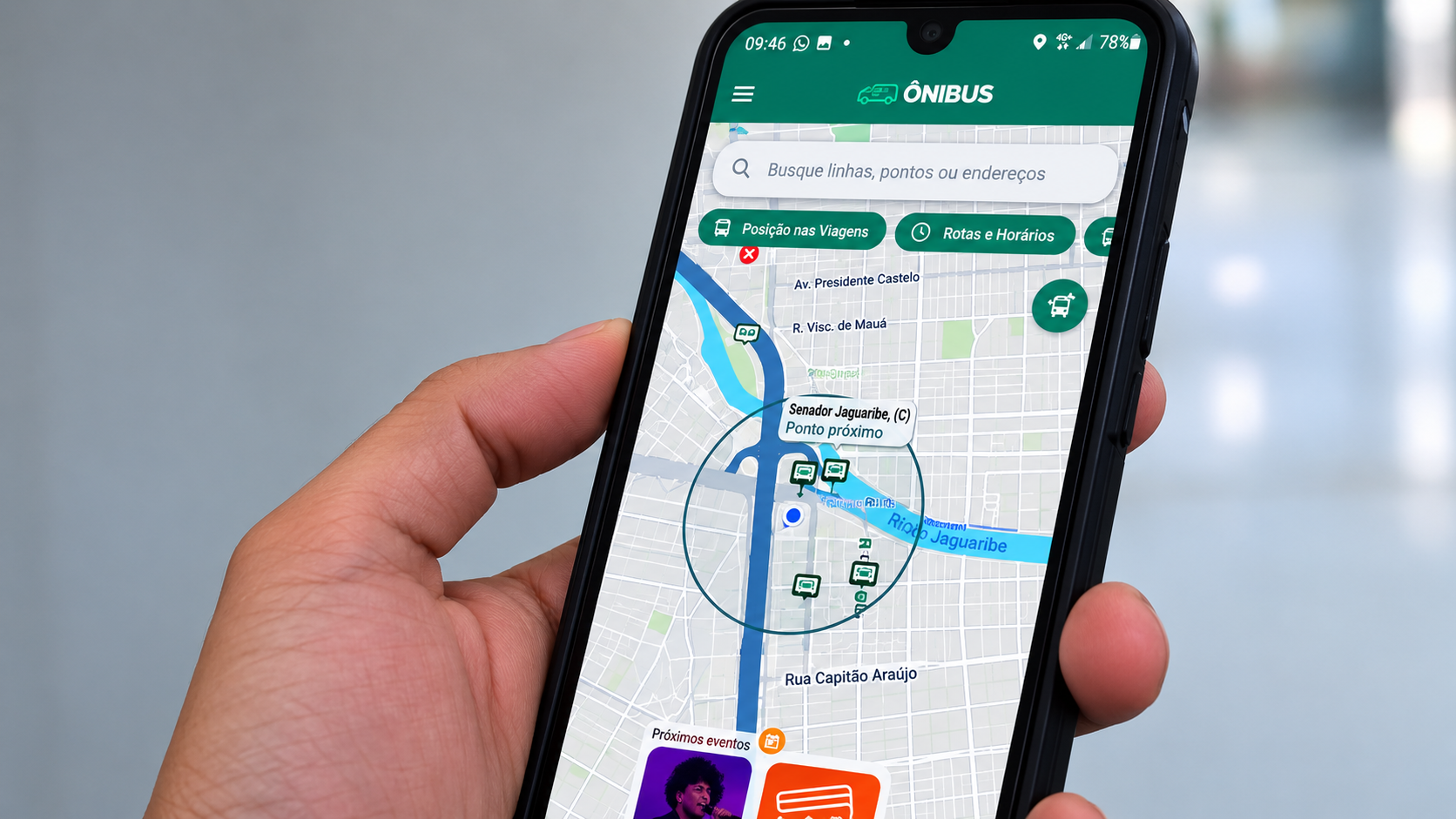 Em Fortaleza, aplicativo permite consultar rota de ônibus até local de votação