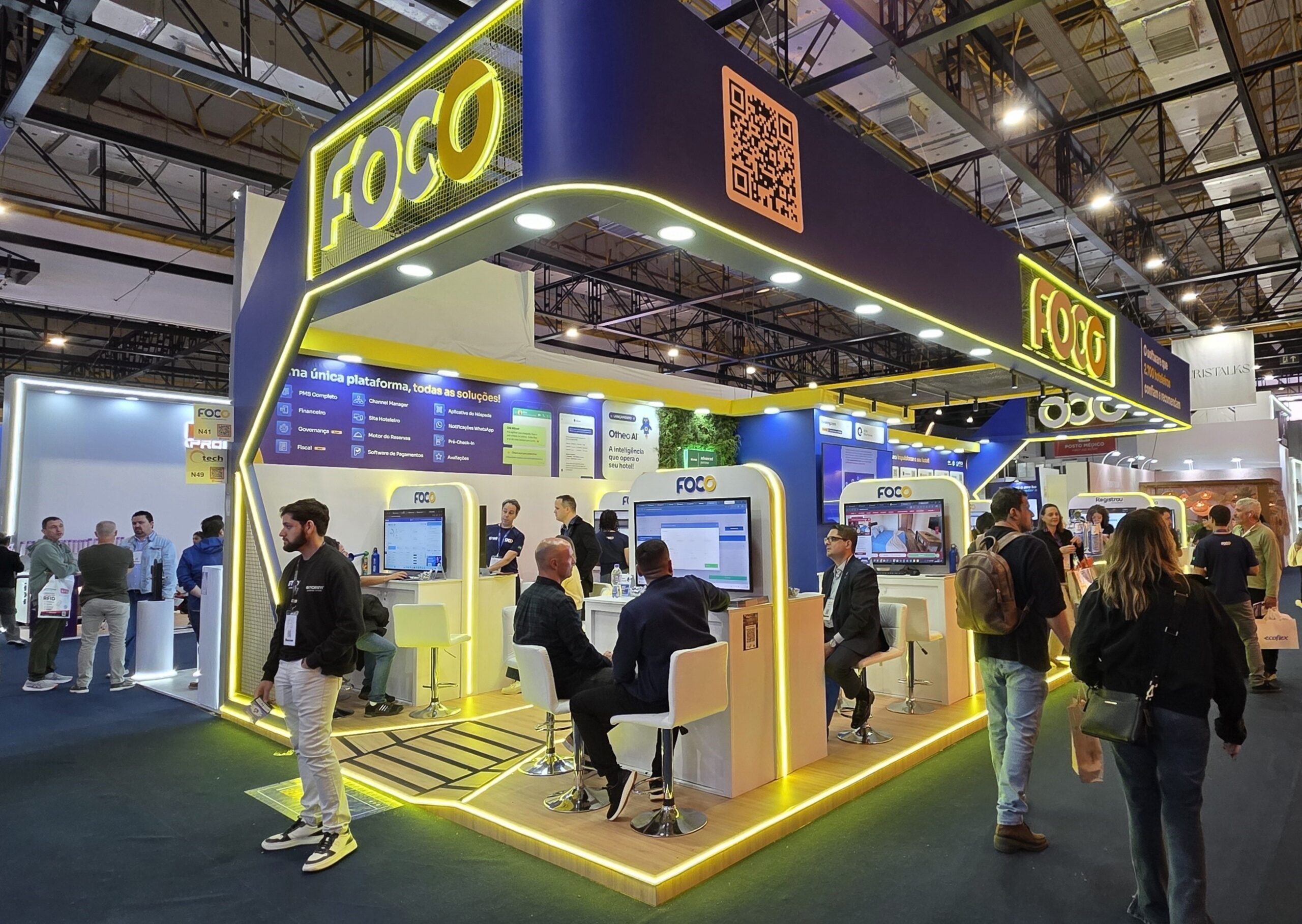 Foco apresenta avanços em IA e gestão na Equipotel 2026