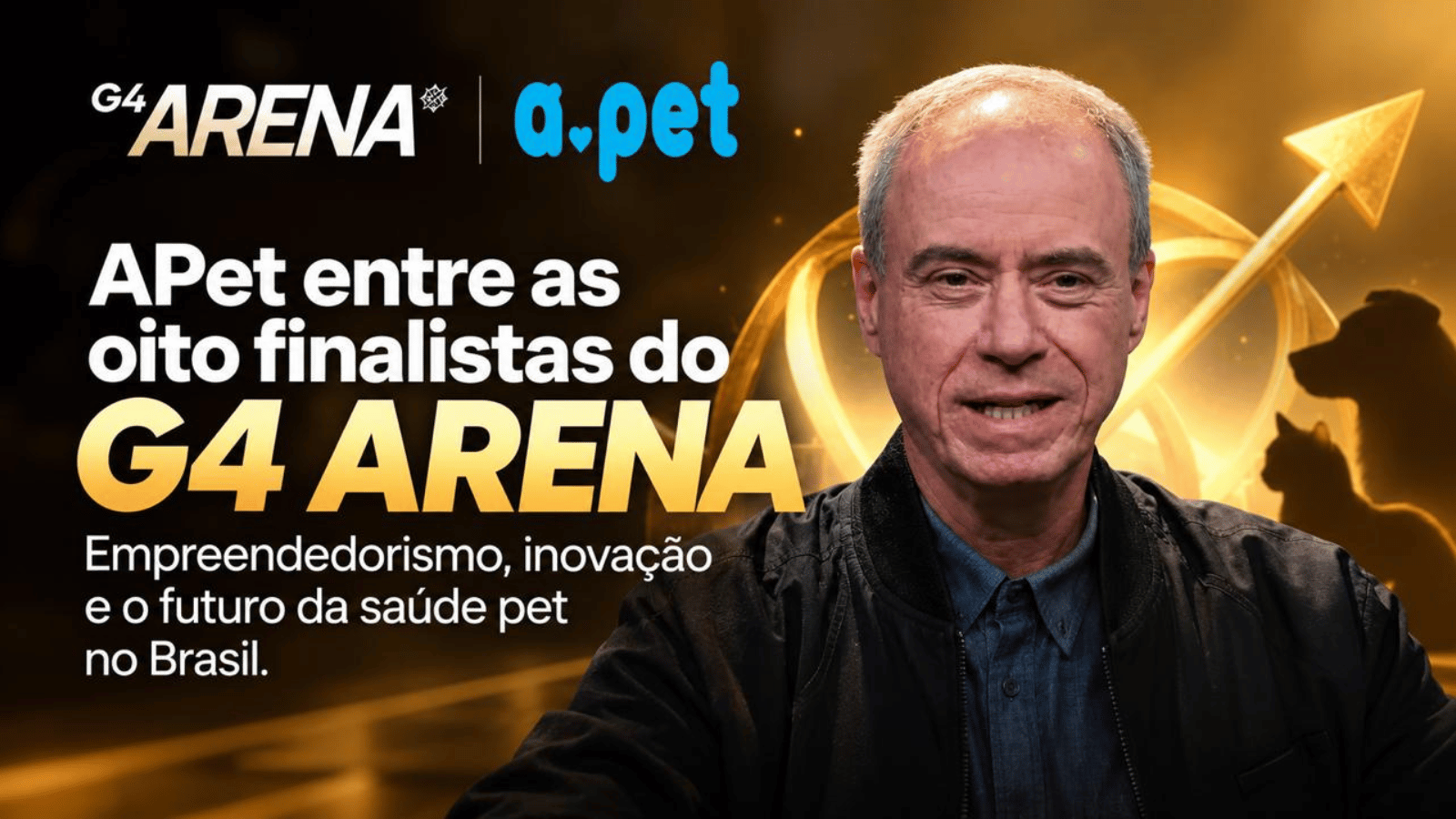APet está entre as três vencedoras do G4 Arena e ganha destaque por estratégia de expansão no mercado pet