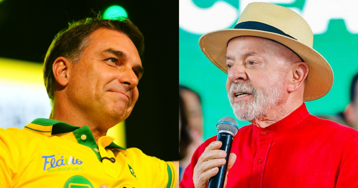 Veja os partidos que declararam apoio a Flávio Bolsonaro e a Lula