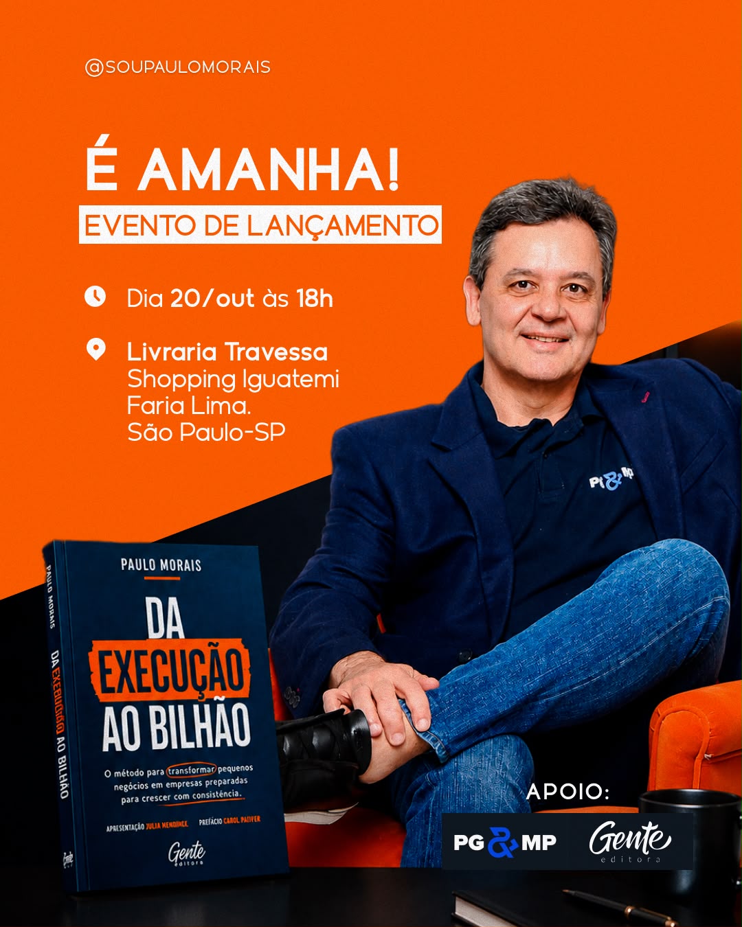 Paulo Morais apresenta método de escala empresarial em novo livro sobre empreendedorismo